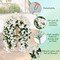 Artificial Bougainvillea Flowers for Outdoor Plant,2 pcs Faux Hanging Flowers Bougainvillea for Outside Decoration,Fake Silk UV Resistant Vines for Front Door Porch(White)